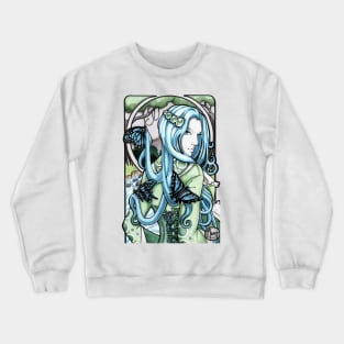 Art Nouveau Butterflies Crewneck Sweatshirt